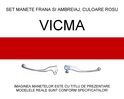 Set manete Aprilia RSV4 (09=>), rosu, cod 80887