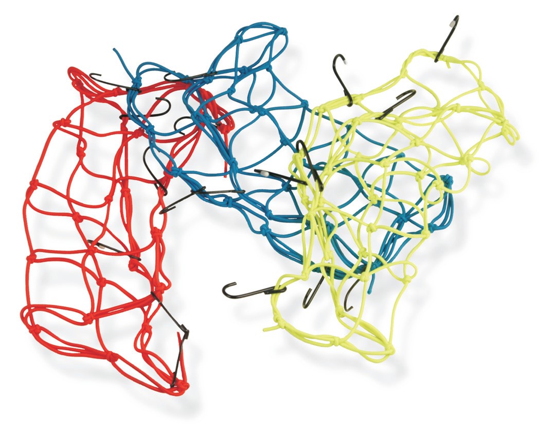 Plasa moto pentru casca si bagaje, culoarea rosu, cod 4680