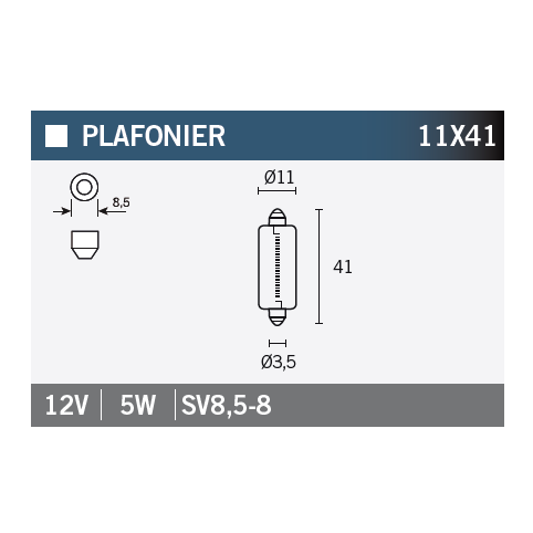 Bec plafoniera 11X41 OSRAM 6413 STANDARD LINE