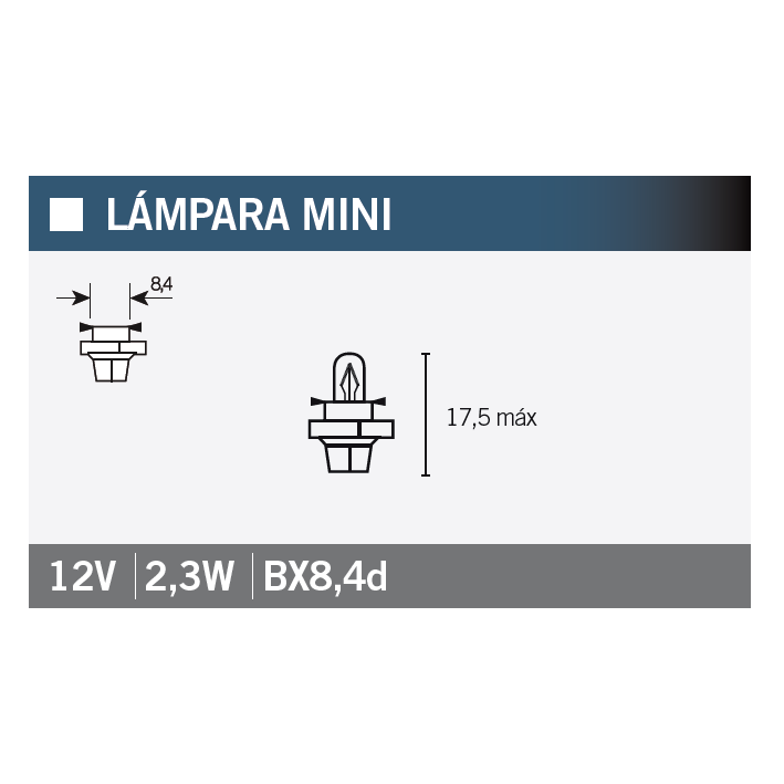 Bec panou bord OSRAM 2723MFX6 STANDARD LINE