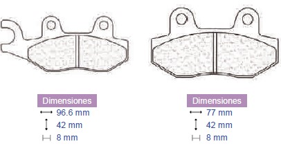Placute frana Hrd, cod 2072, Carbone Lorraine