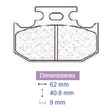 Placute frana Hrd, cod 2076, Carbone Lorraine