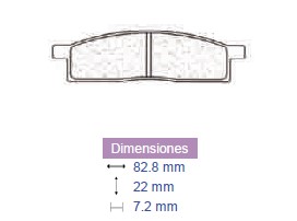 Placute frana Yamaha, cod 2123, Carbone Lorraine