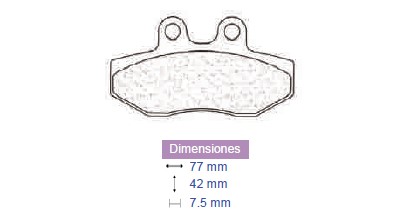 Placute frana Hrd, cod 2231, Carbone Lorraine