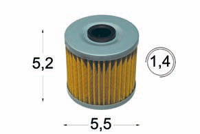 Filtru de ulei Kawasaki, cod 9056