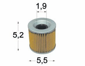 Filtru de ulei Kawasaki, cod 9057