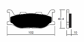 Placute de frana Motron, cod P-12188