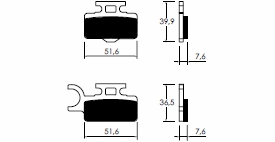 Placute de frana Kawasaki, cod P-12193