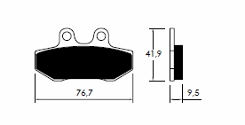 Placute de frana Mbk, cod P-12201