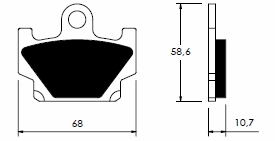 Placute de frana Yamaha, cod Y-212